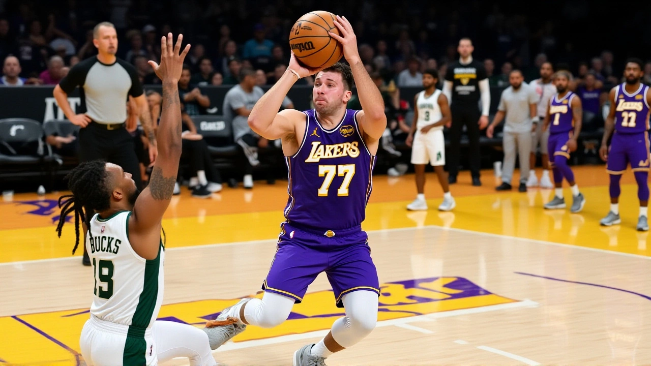 Luka Dončić's 41-point explosion leads Lakers to 119-95 rout of Bucks